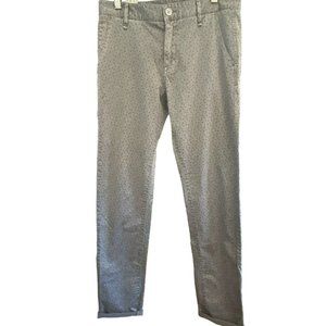 United Colors Benneton Men's Green Paisley Print Slim Fit Pants Italian 42 NWT